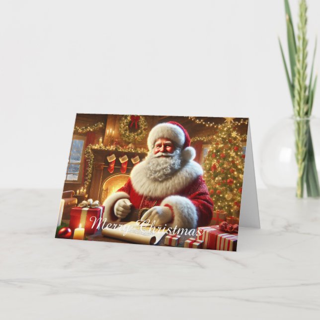 Frohe Weihnachtskarte Feiertagskarte (Vorderseite)