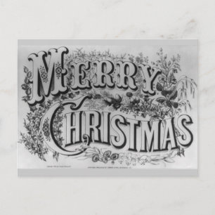 Frohe Weihnachtskarte Feiertagspostkarte