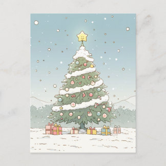 Frohe Weihnachtskarte Feiertagspostkarte