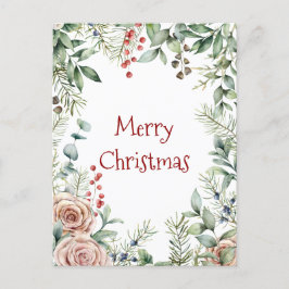 Frohe Weihnachtskarte Feiertagspostkarte