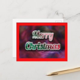 Frohe Weihnachtskarte Feiertagspostkarte
