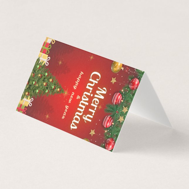 Frohe Weihnachtskarte | Festliche Feiertagsgrüße (Vorderseite)