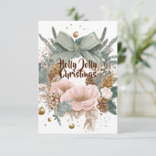 Frohe Weihnachtskarte – Festliche Feiertagsgrüße Dankeskarte