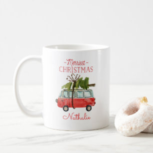 Frohe Weihnachtskarte Kaffeetasse