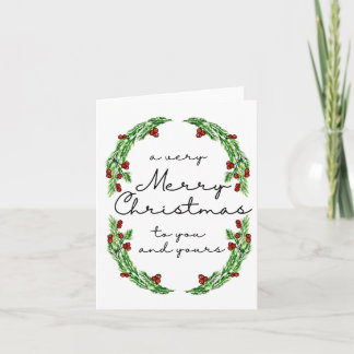 Frohe Weihnachtskarte Karte