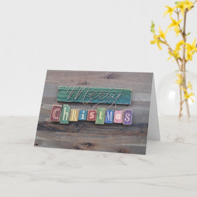 Frohe Weihnachtskarte Karte (Gelbe Blume)