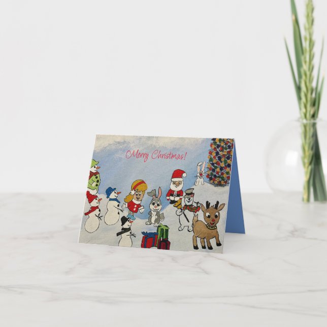 Frohe Weihnachtskarte Karte (Vorderseite)