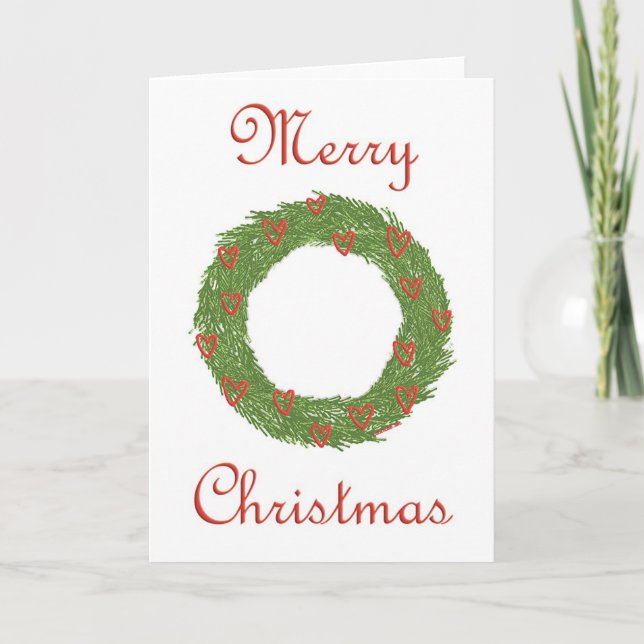 Frohe Weihnachtskarte - leer Feiertagskarte (Vorderseite)
