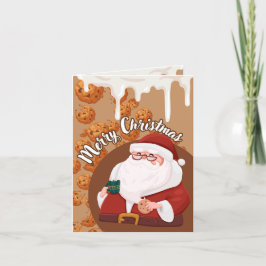 Frohe Weihnachtskarte mit Keksen, Feiertagskaue Feiertagskarte