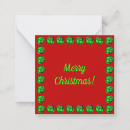 Frohe Weihnachtskarte Mitteilungskarte