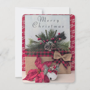 Frohe Weihnachtskarte Mitteilungskarte
