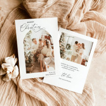 Frohe Weihnachtskarte | Modern Holiday Foto Card