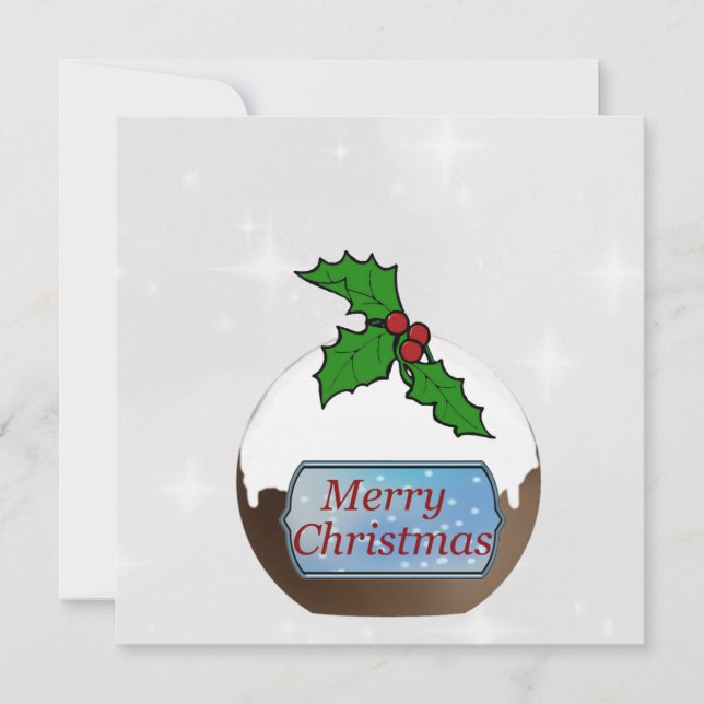 Frohe Weihnachtskarte Personalisiert Feiertagskarte (Vorderseite)