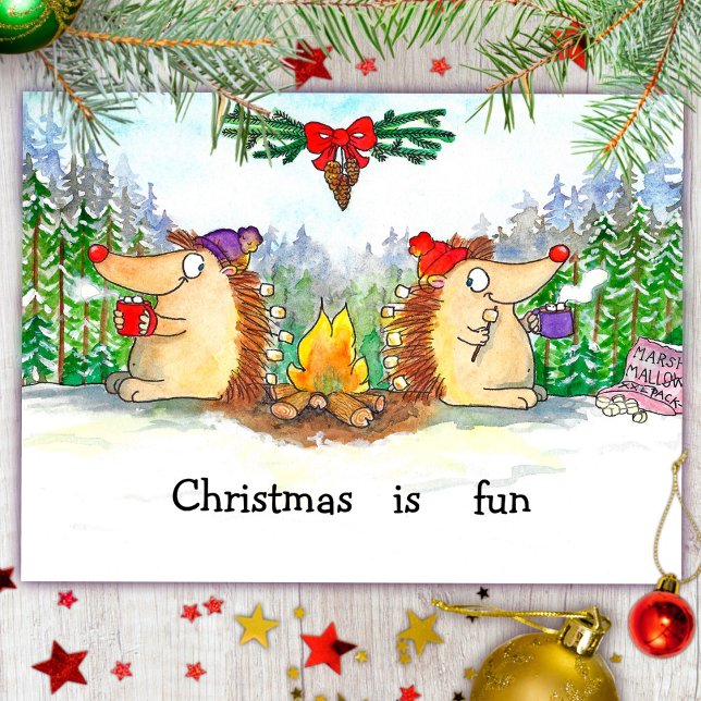 Frohe Weihnachtskarte  Postkarte (Von Creator hochgeladen)