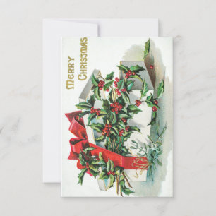 Frohe Weihnachtskarte Vintag Einladung