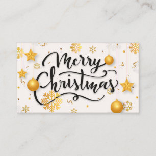 Frohe Weihnachtskarte Visitenkarte