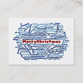 Frohe Weihnachtskarte Visitenkarte