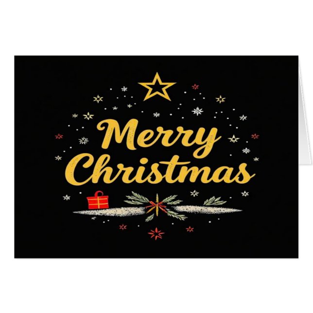 Frohe Weihnachtskarten (Vorderseite (Horizontal))