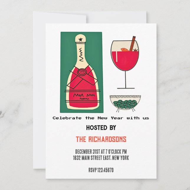 frohe Weihnachtskarten 2024 Feiertagskarte (Vorderseite)