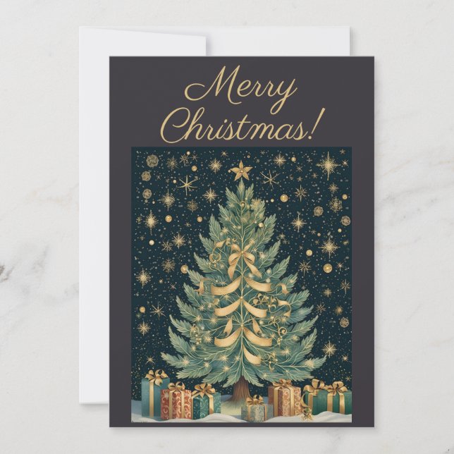 Frohe Weihnachtskarten Feiertagskarte (Vorderseite)