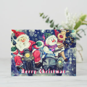Frohe Weihnachtskarten mit den besten Freunden Mitteilungskarte