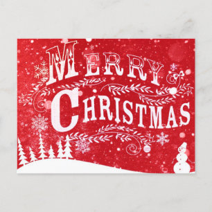 Frohe Weihnachtskarten Postkarte