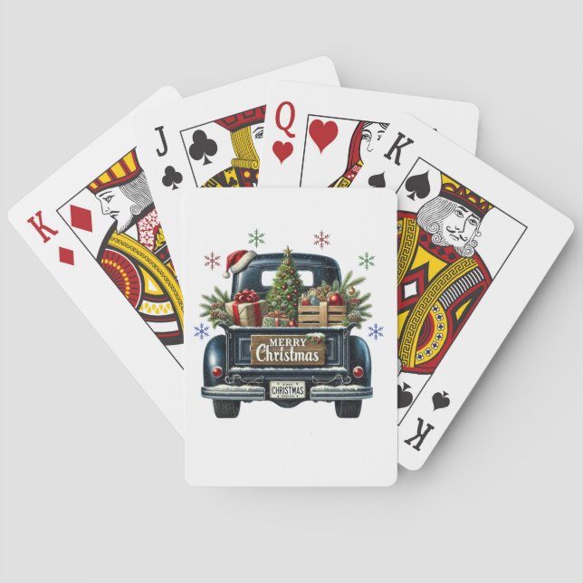 Frohe Weihnachtskarten Spielkarten (Rückseite)