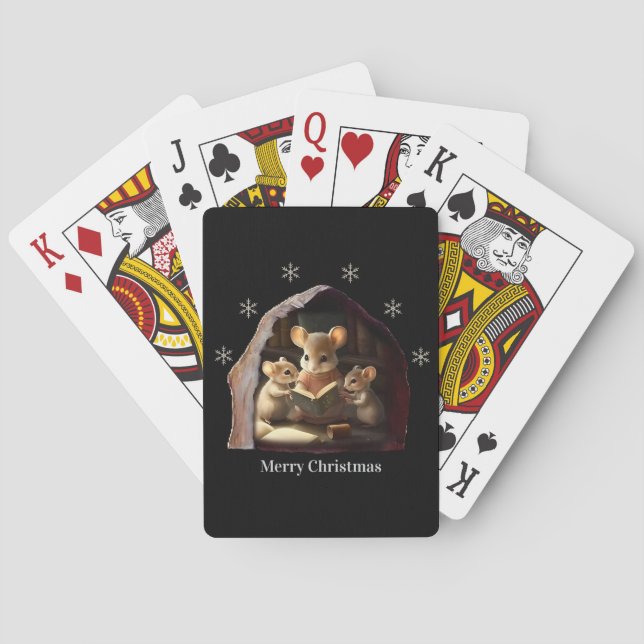 Frohe Weihnachtskarten Spielkarten (Rückseite)