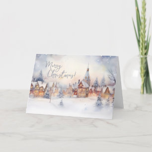 Frohe Weihnachtskarten, Winterschneewelt Feiertagskarte