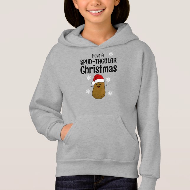 Frohe WeihnachtsKartoffel Hoodie (Vorderseite)