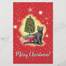 Frohe Weihnachtskat Briefpapier