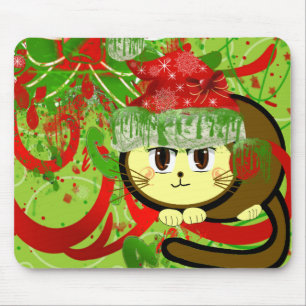 Frohe Weihnachtskat Mousepad