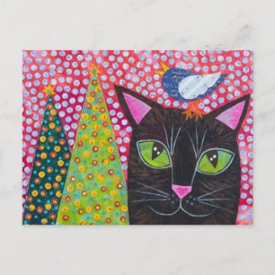 Frohe Weihnachtskat Postkarte