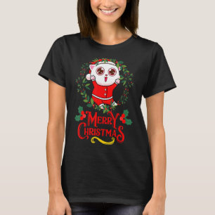 Frohe Weihnachtskat Santa Kitten Niedlich Xmas Kit T-Shirt