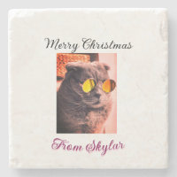 Frohe Weihnachtskatze Haustier Liebe Foto
