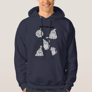 Frohe Weihnachtskatzen Hoodie