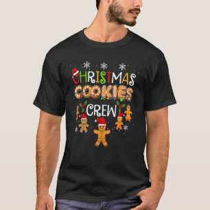 Frohe Weihnachtskekse Crew mit Weihnachtsmannmütze T-Shirt