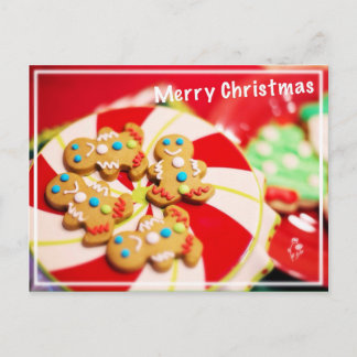 Frohe Weihnachtskekse Feiertagspostkarte