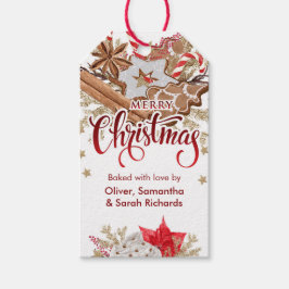 Frohe Weihnachtskekse Weihnachtsgebäck Tag Geschenkanhänger