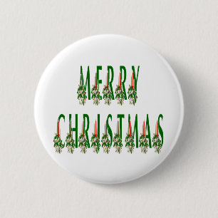 Frohe Weihnachtskerze Schriftart Button