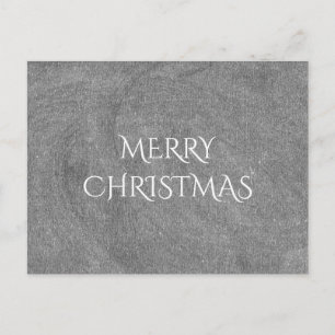 Frohe Weihnachtskhalkboard Typografie Schwarz-weiß Feiertagspostkarte