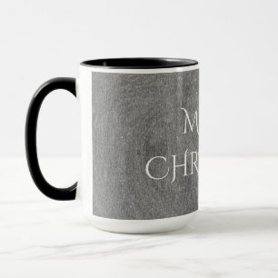 Frohe Weihnachtskhalkboard Typografie Schwarz-weiß Tasse