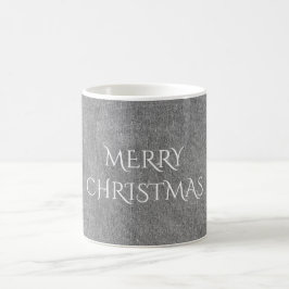 Frohe Weihnachtskhalkboard Typografie Schwarz-weiß Tasse