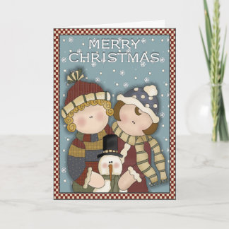 Frohe Weihnachtskids Feiertagskarte