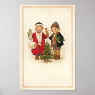 Frohe Weihnachtskids Poster
