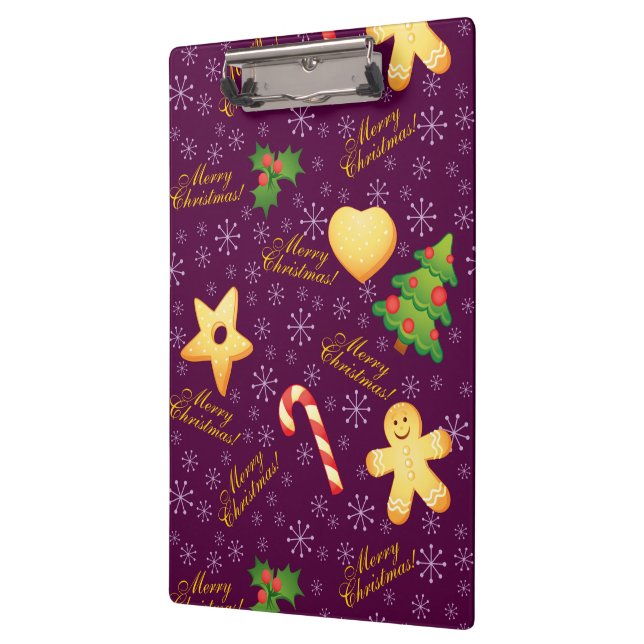 Frohe Weihnachtsklammer Klemmbrett (Links)