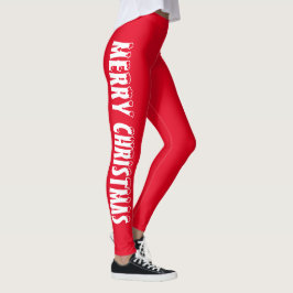 Frohe Weihnachtsklassik rot Leggings