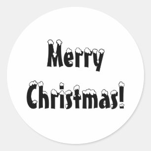 Frohe Weihnachtskleber, Rundschilder, Weihnachten Runder Aufkleber
