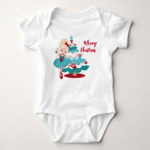 Frohe Weihnachtskleider Baby Strampler