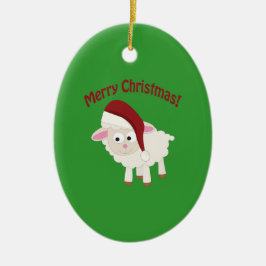 Frohe Weihnachtsklinke Keramikornament